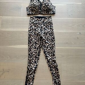 Leopard Print Women's top and Pants